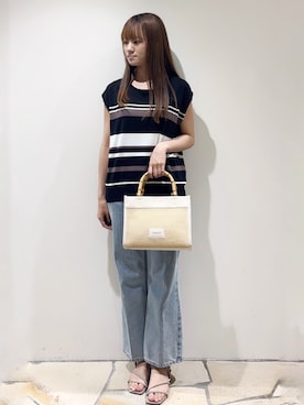 「OPAQUE.CLIP（オペークドットクリップ）のアイテム」を使った、miaさん（レディース・155cm）の夏コーディネート