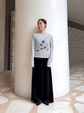 「KBF（ケイビーエフ）のアイテム（セットアップ）」を使った、nanaseさん（レディース・156cm）の秋コーディネート