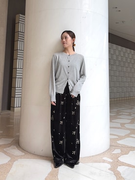 「KBF（ケイビーエフ）のアイテム（トップス）」を使った、nanaseさん（レディース・156cm）の秋コーディネート