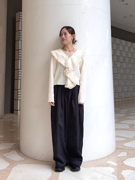 「SMELLY（スメリー）のアイテム」を使った、nanaseさん（レディース・156cm）の秋コーディネート