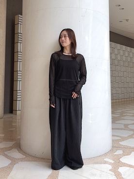 「KBF（ケイビーエフ）のアイテム（その他シューズ）」を使った、nanaseさん（レディース・156cm）の秋コーディネート