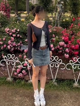 「MEMECLE（メメクル）のアイテム」を使った、iamrryooさん（レディース・163cm）の春コーディネート