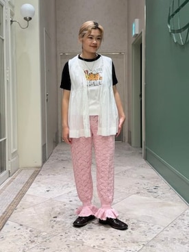 「Ray BEAMS（レイビームス）のアイテム」を使った、ビームスクチュールさん（レディース・156cm）の夏コーディネート