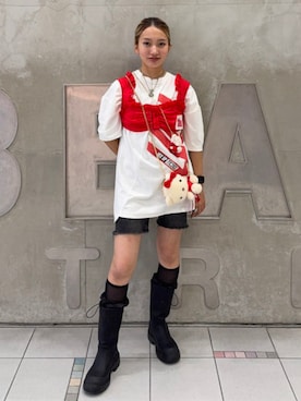 ビームスクチュールさん(レディース・158cm)の夏コーディネート