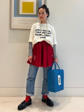 ビームスクチュールさん（レディース・153cm）の春コーディネート