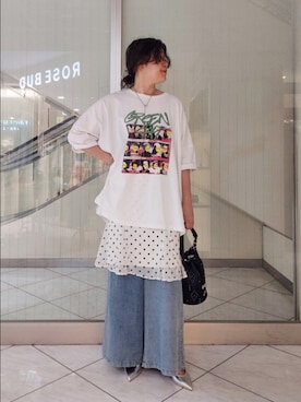 「ROSE BUD（ローズバッド）のアイテム（パンツ）」を使った、pi001118さん（レディース・164cm）の春コーディネート