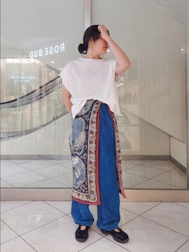 「FILA（フィラ）のアイテム」を使った、pi001118さん（レディース・164cm）の春コーディネート
