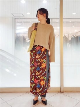 「ROSE BUD（ローズバッド）のアイテム（パンツ）」を使った、pi001118さん（レディース・164cm）の春コーディネート