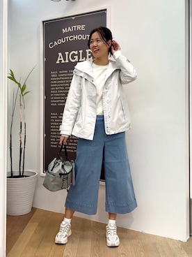「AIGLE（エーグル）のアイテム」を使った、tsukiさん（レディース・171cm）の春コーディネート