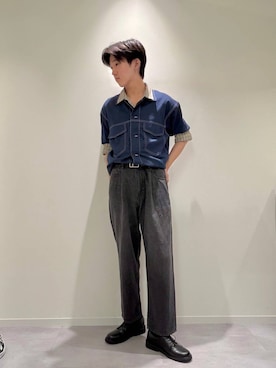 「GLOBAL WORK（グローバルワーク）のアイテム（パンツ）」を使った、toshi10550さん（メンズ・174cm）の夏コーディネート