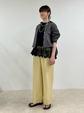 「fredy emue（フレディエミュ）のアイテム」を使った、fukamiiiさん（レディース・165cm）の春コーディネート