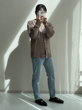「nissen（ニッセン）のアイテム」を使った、りんごさん（レディース・157cm）の秋コーディネート