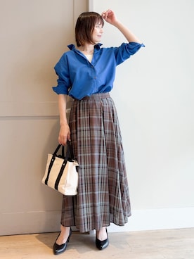 「grove（グローブ）のアイテム」を使った、yamakoさん（レディース・154cm）の夏コーディネート