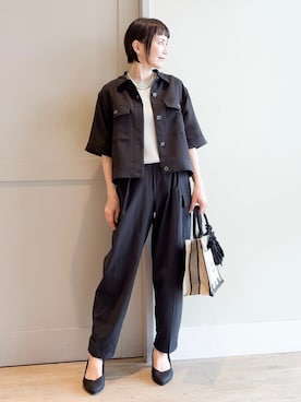 「grove（グローブ）のアイテム」を使った、yamakoさん（レディース・154cm）の夏コーディネート