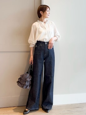 「SOMETHING（サムシング）のアイテム」を使った、yamakoさん（レディース・154cm）の夏コーディネート