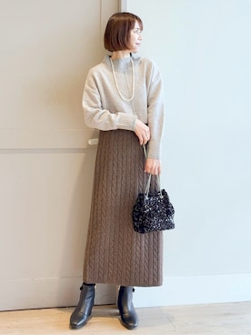 yamakoさん(レディース・154cm)の冬コーディネート