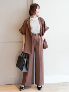 「grove（グローブ）のアイテム」を使った、yamakoさん（レディース・154cm）の夏コーディネート