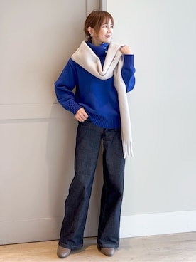 「SOMETHING（サムシング）のアイテム」を使った、yamakoさん（レディース・154cm）の冬コーディネート