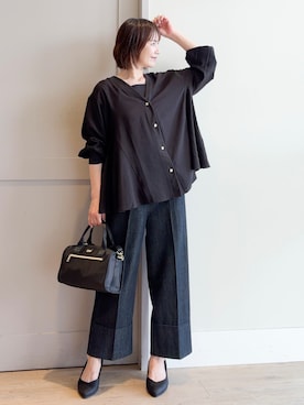 「Lee（リー）のアイテム（バッグ）」を使った、yamakoさん（レディース・154cm）の夏コーディネート