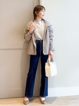 「Lee（リー）のアイテム（バッグ）」を使った、yamakoさん（レディース・154cm）の春コーディネート