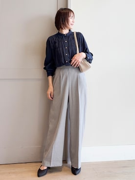 「シンプル・ベーシック」｜yamakoさん（レディース・154cm）の秋コーディネート