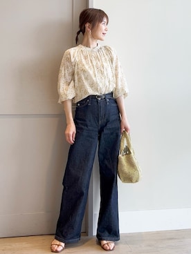 「SOMETHING（サムシング）のアイテム」を使った、yamakoさん（レディース・154cm）の春コーディネート