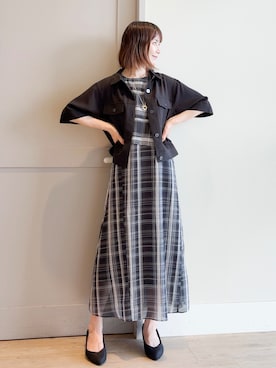 「grove（グローブ）のアイテム」を使った、yamakoさん（レディース・154cm）の夏コーディネート