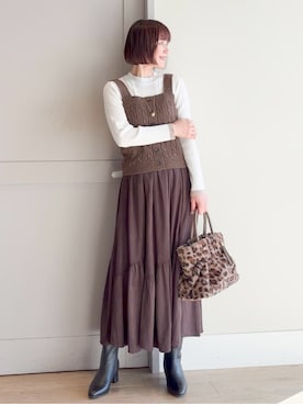yamakoさん(レディース・154cm)の冬コーディネート