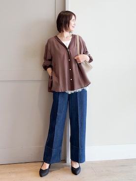 「シンプル・ベーシック」｜yamakoさん（レディース・154cm）の秋コーディネート