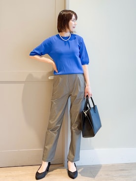「grove（グローブ）のアイテム」を使った、yamakoさん（レディース・154cm）の春コーディネート