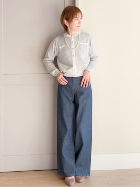 「SOMETHING（サムシング）のアイテム」を使った、yamakoさん（レディース・154cm）の冬コーディネート