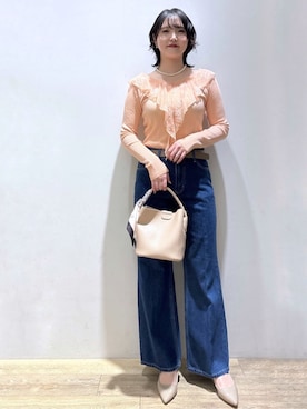 「index（インデックス）のアイテム（バッグ）」を使った、mizukiさん（レディース・160cm）の冬コーディネート