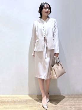 「index（インデックス）のアイテム（バッグ）」を使った、mizukiさん（レディース・160cm）の春コーディネート