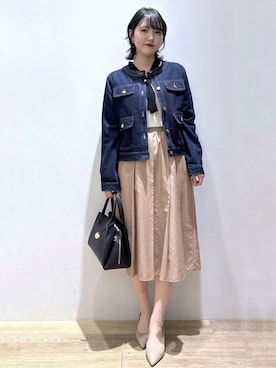 「COCUE（コキュ）のアイテム」を使った、mizukiさん（レディース・160cm）の春コーディネート