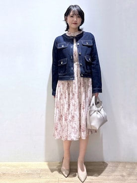 「Rubyrivet（ルビーリベット）のアイテム（スカート）」を使った、mizukiさん（レディース・160cm）の冬コーディネート