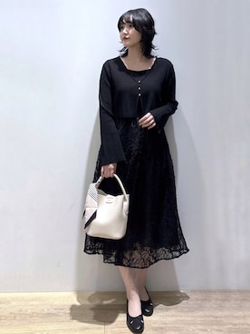 「index（インデックス）のアイテム（バッグ）」を使った、mizukiさん（レディース・160cm）の春コーディネート