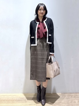 「index（インデックス）のアイテム」を使った、mizukiさん（レディース・160cm）の秋コーディネート