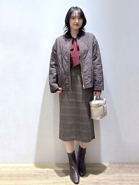 「index（インデックス）のアイテム」を使った、mizukiさん（レディース・160cm）の秋コーディネート