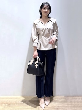 「index（インデックス）のアイテム（バッグ）」を使った、mizukiさん（レディース・160cm）の春コーディネート