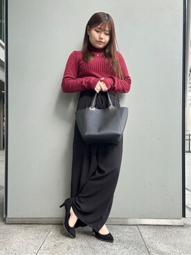 「ESPERANZA（エスペランサ）のアイテム」を使った、まっきーさん（レディース・145cm）の冬コーディネート
