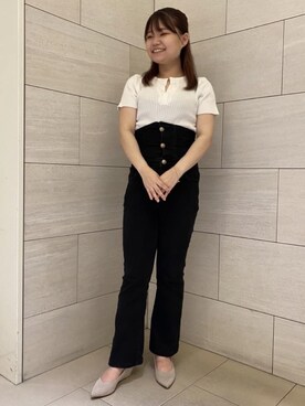 「ESPERANZA（エスペランサ）のアイテム」を使った、まっきーさん（レディース・145cm）の夏コーディネート