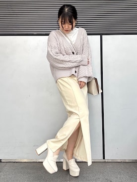 「ESPERANZA（エスペランサ）のアイテム」を使った、まっきーさん（レディース・145cm）の冬コーディネート