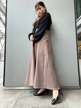 「ESPERANZA（エスペランサ）のアイテム」を使った、まっきーさん（レディース・145cm）の冬コーディネート