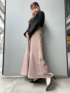 「ESPERANZA（エスペランサ）のアイテム」を使った、まっきーさん（レディース・145cm）の冬コーディネート