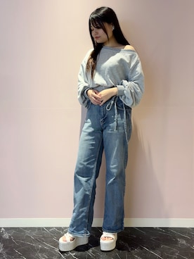 「ESPERANZA（エスペランサ）のアイテム」を使った、まっきーさん（レディース・145cm）の春コーディネート