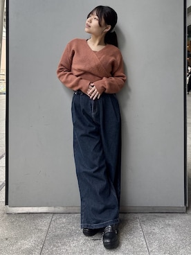 「ESPERANZA（エスペランサ）のアイテム」を使った、まっきーさん（レディース・145cm）の冬コーディネート