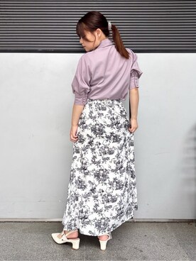 「ESPERANZA（エスペランサ）のアイテム（パンプス）」を使った、まっきーさん（レディース・145cm）の夏コーディネート