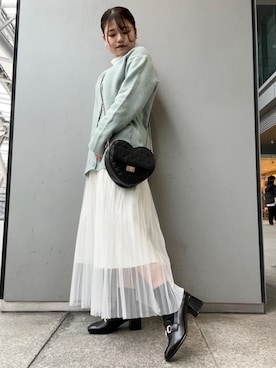 「ESPERANZA（エスペランサ）のアイテム」を使った、まっきーさん（レディース・145cm）の冬コーディネート