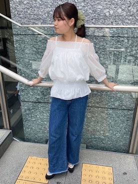 「ESPERANZA（エスペランサ）のアイテム」を使った、まっきーさん（レディース・145cm）の夏コーディネート