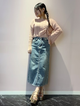 「ESPERANZA（エスペランサ）のアイテム」を使った、まっきーさん（レディース・145cm）の春コーディネート